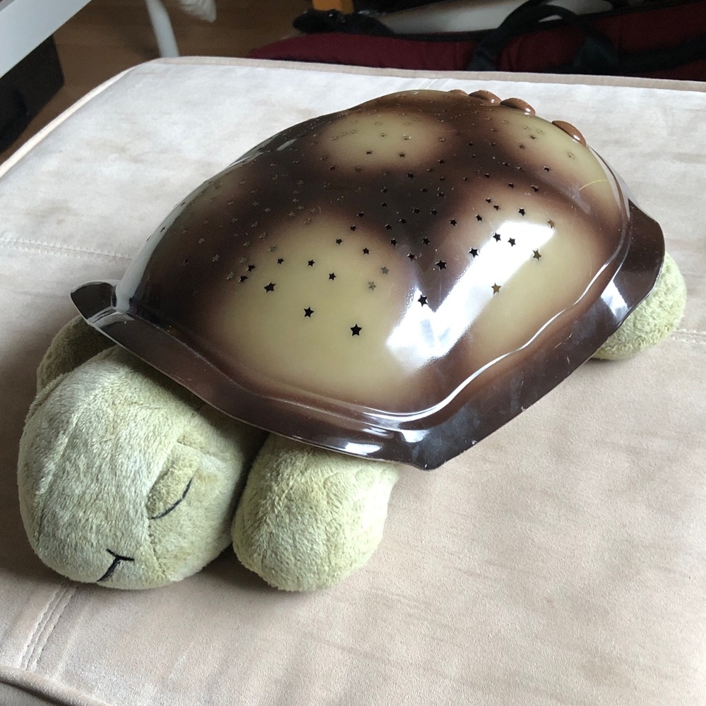 Cloud B Turtle Night Light with Brown and Green Shell